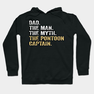 Dad Man Myth Pontoon Captain Hoodie